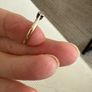 Vintage 18ct Yellow Gold & Platinum 0.09ct Diamond Solitaire Engagement Ring Image 5