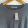 Ladies black crewneck sweater plus size - New Image 2