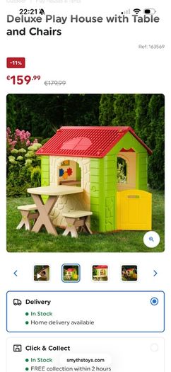 Playhouse and Toddler Slide
