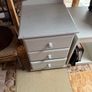 Painted pine bedside locker Image 2