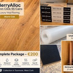 Luxury Vinyl Flooring 6.92m + Extras