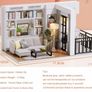 DIY Dollhouse Miniature Kit with Furniture, 3D Wooden Miniature House with Dust Cover and Music Movement, Miniature Dolls House kit (FREE POSTAGE) Image 3