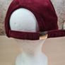 River Island velvet baseball cap hat womens girls burgundy gold Image 7