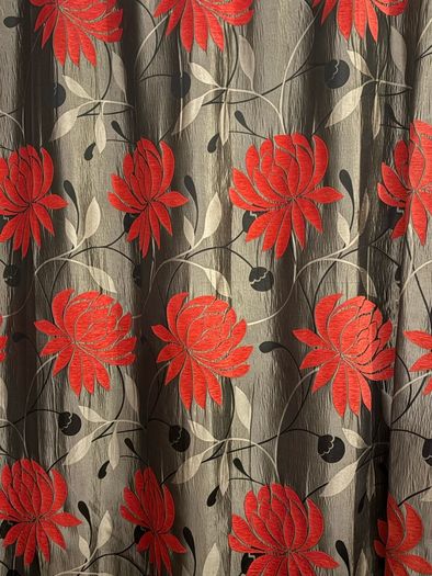 Pencil Pleat lined curtains