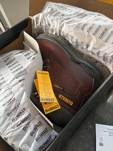 DeWALT Titanium S3 Waterproof Tan Safety Boots