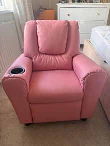 Kids Pink Recliner Chair
