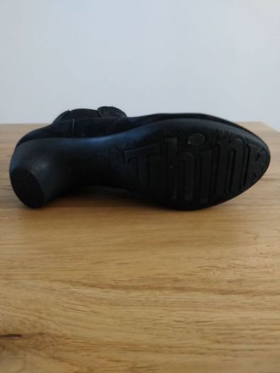 Black ankle boots size 5 by Think!