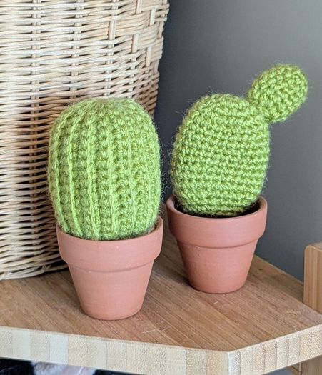 Handmade (crocheted) cactus
