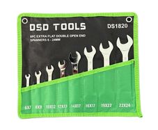 Dsd Tools 8pc Extra Flat Double Open End Spanners