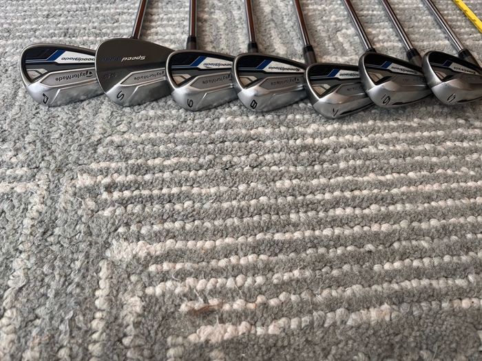 left hand TaylorMade Speed Blade golf clubs