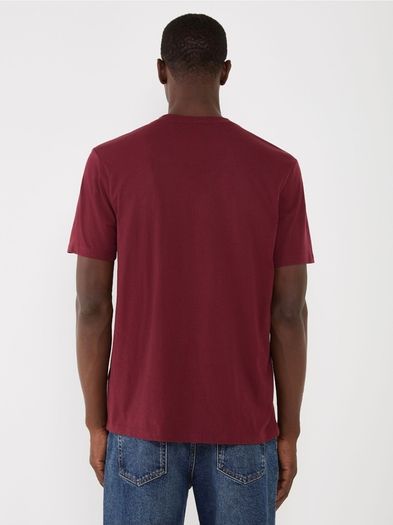 HUGO  Burgandy Tonal Logo T-Shirt XXL