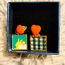 Heart and Square Earrings Fun Mismatched Pair Image 9