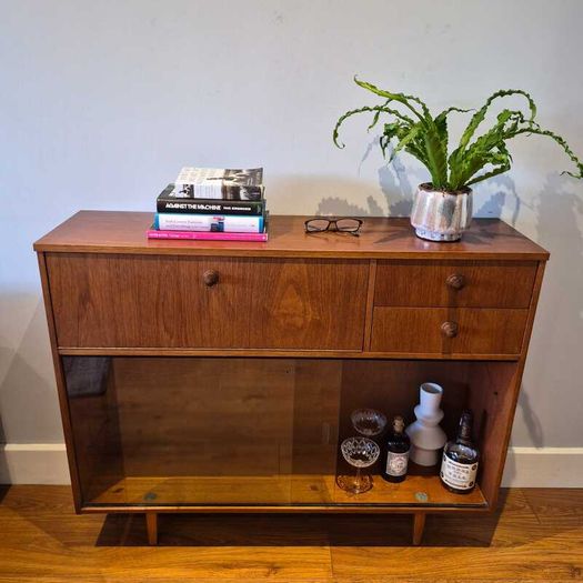 Mid-Century Drinks Cabinet/Bookcase by Avalon