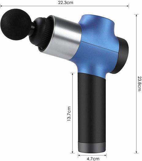 LCD Electric Massage Gun with 6 heads.