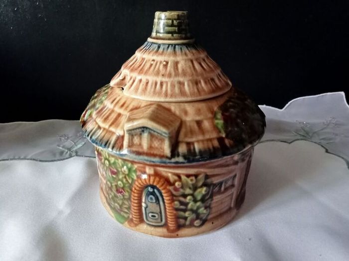 Vintage Japanese Marutomo Ware Jam Pot