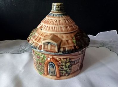 Vintage Japanese Marutomo Ware Jam Pot