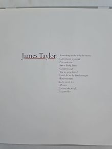 James Taylor - Greatest Hits. .
