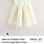 Ted Baker yellow dress mesh overlay angel sleeve Image 5