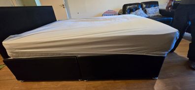 double bed and mattress