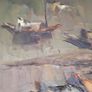 Vintage - Painting on Canvas - P. Wong Image 9