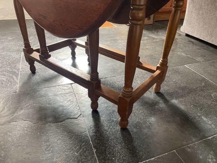 Folding wooden table