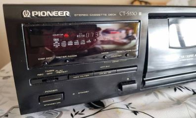 From 1994 Pioneer CT-S530 HIFI Stereo 3 Head Cassette Deck, working good.
