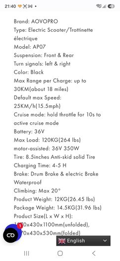 Electric scooter