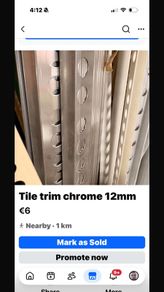 chrome Tile Trims