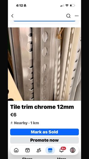 chrome Tile Trims