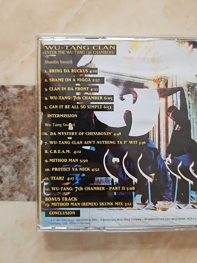 Wu-Tang Clan CD - Enter The Wu-Tang  36 Chambers