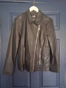 Wallis faux leather jacket size 14