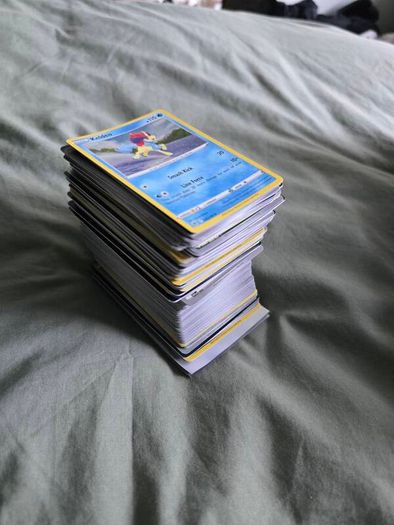 Large Pokemon TCG Card Bundle with Paldea Evolved Deck Box & Accessories