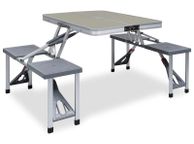 main image for ad Folding Camping Table with 4 Seats Steel Aluminium