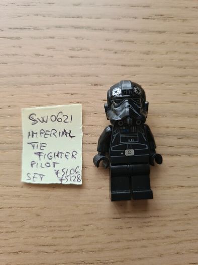 lego sw0621 imperial tie fighter pilot, set star wars 75106, 75128, 75082