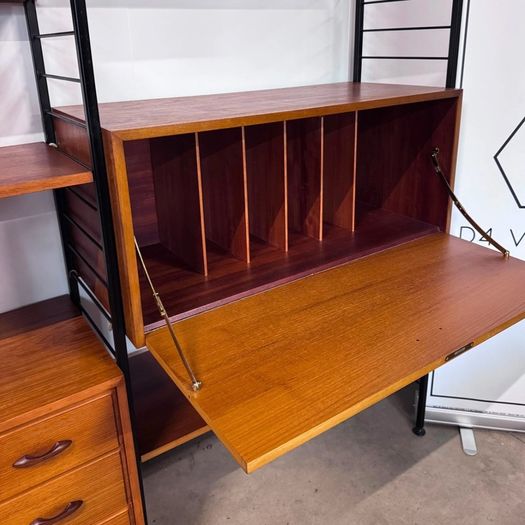 1960s Mid-century Modern Ladderax Shelving System