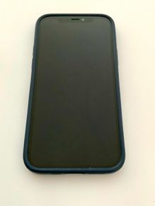 iPhone 12, Blue, Unlocked with Spigen case