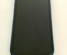 iPhone 12, Blue, Unlocked with Spigen case