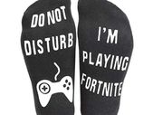 Kids Do Not Disturb, I'm Playing fortnite Funny Ankle Socks Great Gamer Gift for games Lovers