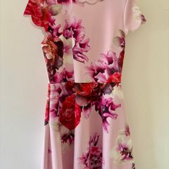 Ted Baker Womens Floral Mini Dress- Size 3- 10/12