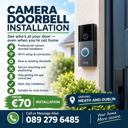 Camera Doorbell Installation - From 70 Euro