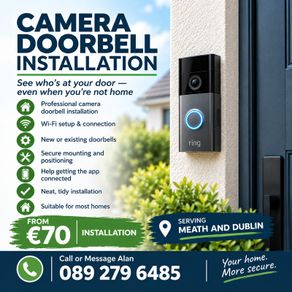 Camera Doorbell Installation - From 70 Euro