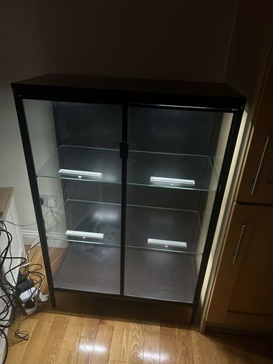 Ikea Rudsta Glass Display Cabinet