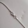 Necklace sterling silver with sparkle stone pendant Image 6
