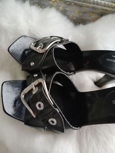 Authentic Paris Texas Mules block 100mm high heel