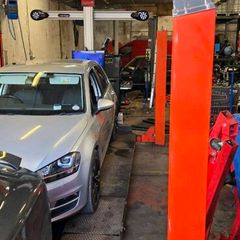 Wheel alignment tool with 4 post lift