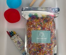 Sensory rice kit _ Happy birthday - postage included