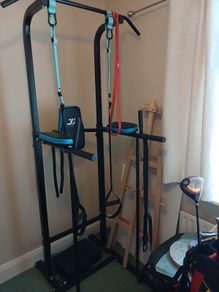 JK Fitness power tower with pull up bar
