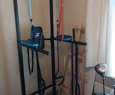 JK Fitness power tower with pull up bar