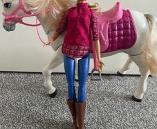 Barbie dream horse and doll