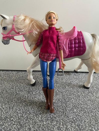 Barbie dream horse and doll